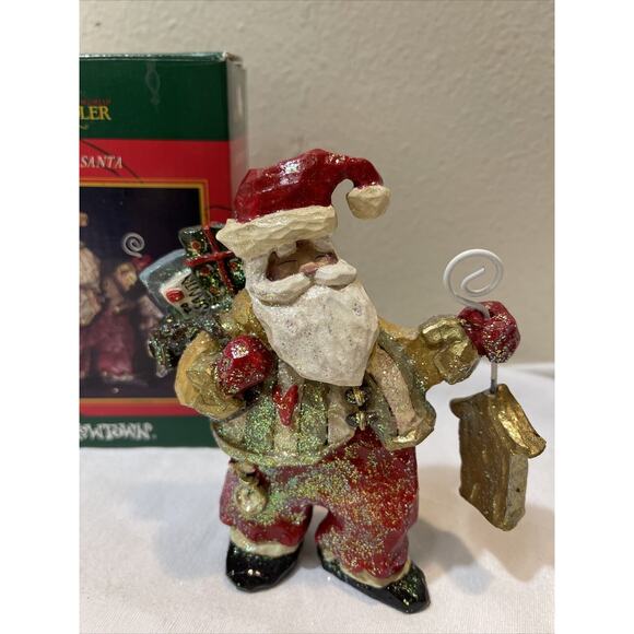 Kurt Adler Snowtown Santa in Box - Picture 2 of 3